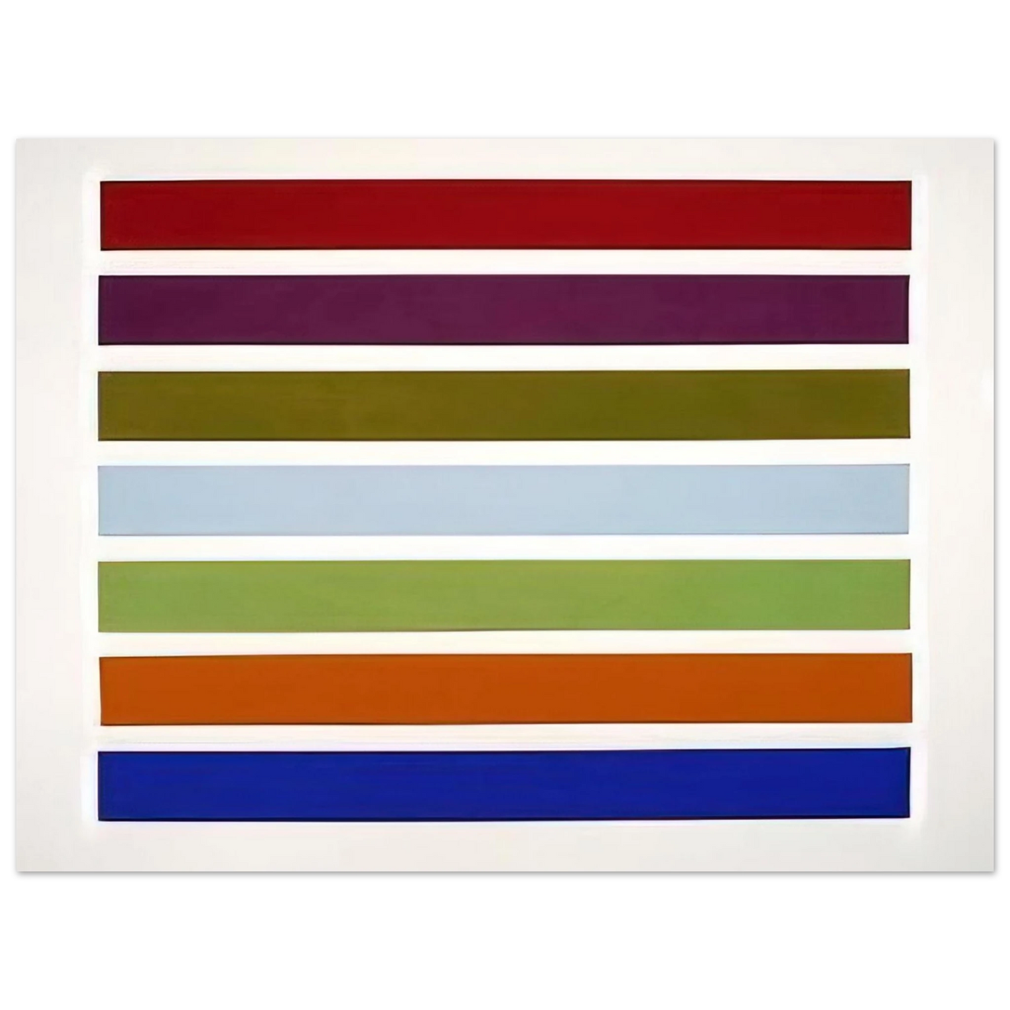 Gene Davis - Wall Stripes No. 3 - 1962  75x100 cm / 30x40inches Fine Art Poster