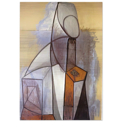 Composition - 1946 - Pablo Picasso Brushed Aluminum Print - 70x100 cm / 28x40 inches | Pablo Picasso Aluminum Print | Pablo Picasso Prints