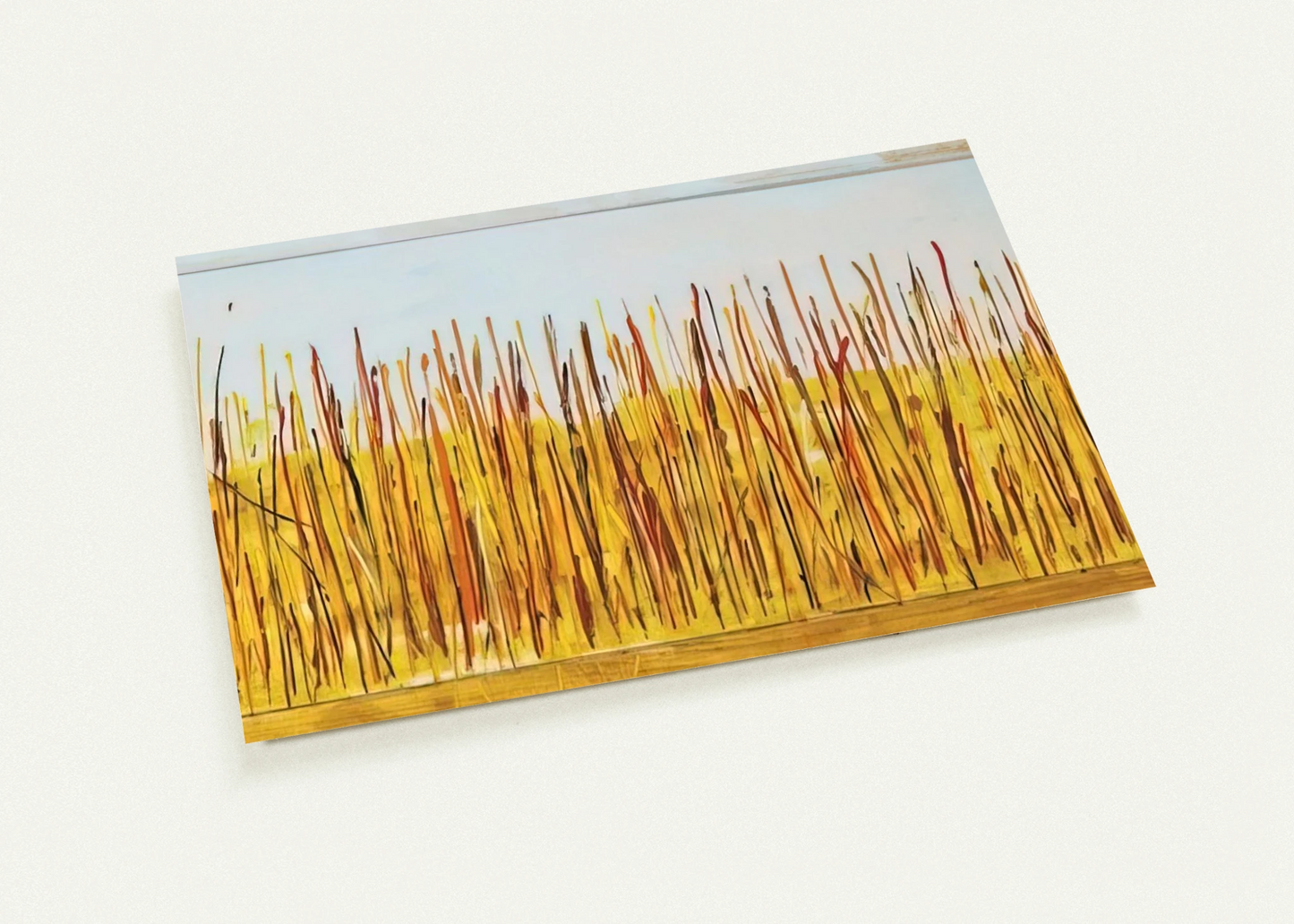 Campo di grano - 1984 By Mario Schifano Pack of 10 Post Cards | Mario Schifano Post Cards | A6 (10.5 x 14.8 cm) - 4.1 x 5.8 inches