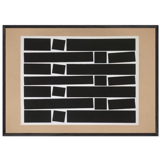 Metaesquema 169 - Neo-Concretism - Helio Oiticica 70x100 cm / 28x40 inches Framed Art Print – Black Wooden Frame
