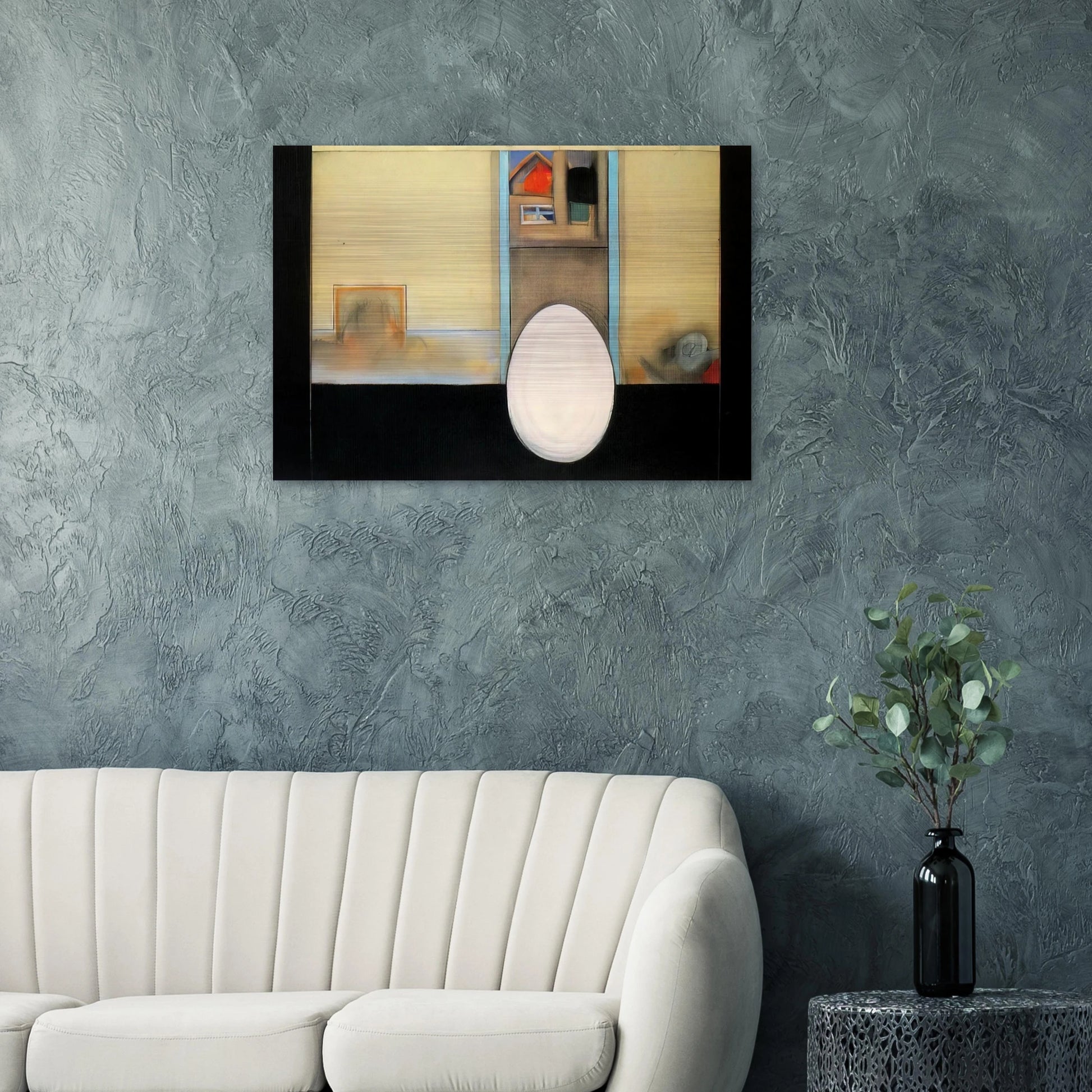 The House - Feminist Art - Miriam Schapiro Brushed Aluminum Print - 70x100 cm / 28x40 inches | Miriam Schapiro Aluminum Print | Miriam Schapiro Prints