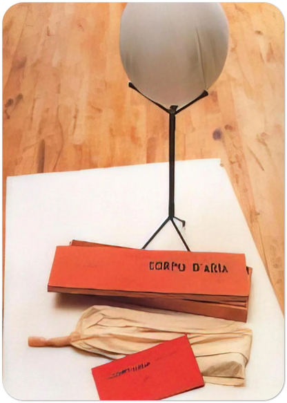 Body of Air By Piero Manzoni Pack of 10 Post Cards | Piero Manzoni Post Cards | A6 (10.5 x 14.8 cm) - 4.1 x 5.8 inches
