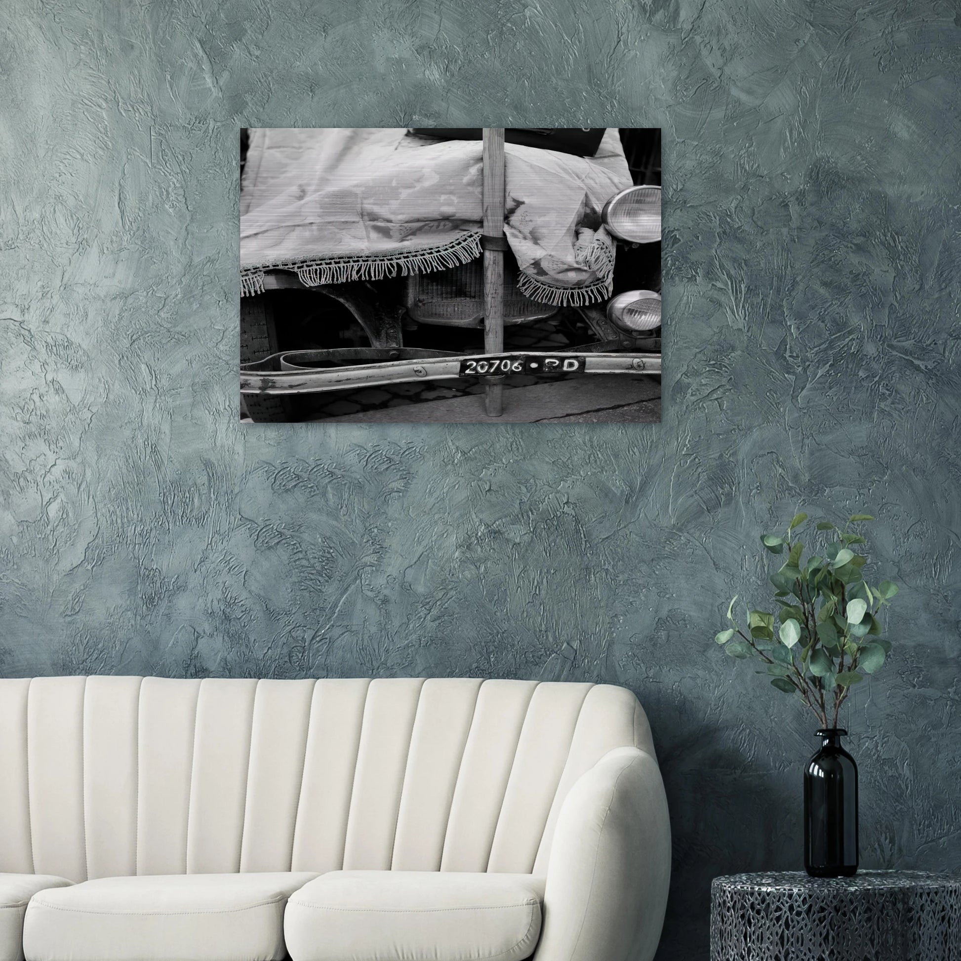 ROME FLEA MARKET V 1952 - Robert Rauschenberg Brushed Aluminum Print - 70x100 cm / 28x40 inches | Robert Rauschenberg Aluminum Print | Robert Rauschenberg Prints