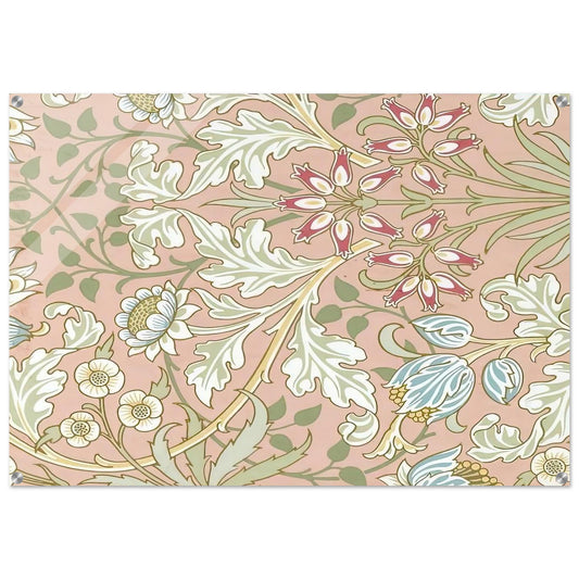 WALLPAPER HYACINTH PATTERN 480 1917 - William Morris Acrylic Print - 70x100 cm / 28x40″ inches