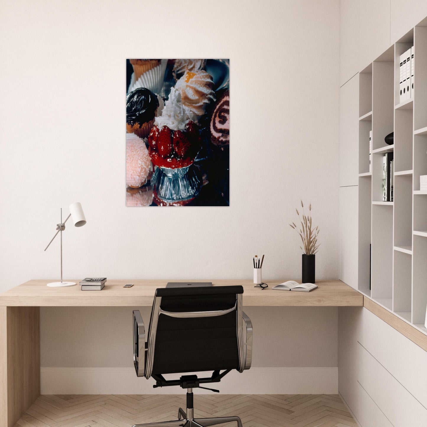 STRAWBERRY TART SUPREME 1974 - Audrey Flack Brushed Aluminum Print - 70x100 cm / 28x40 inches | Audrey Flack Aluminum Print | Audrey Flack Prints