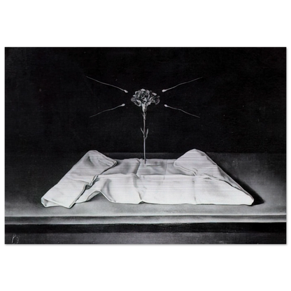 MYSTICAL CARNATION 1951 - Salvador Dali Brushed Aluminum Print - 70x100 cm / 28x40 inches | Salvador Dali Aluminum Print | Salvador Dali Prints