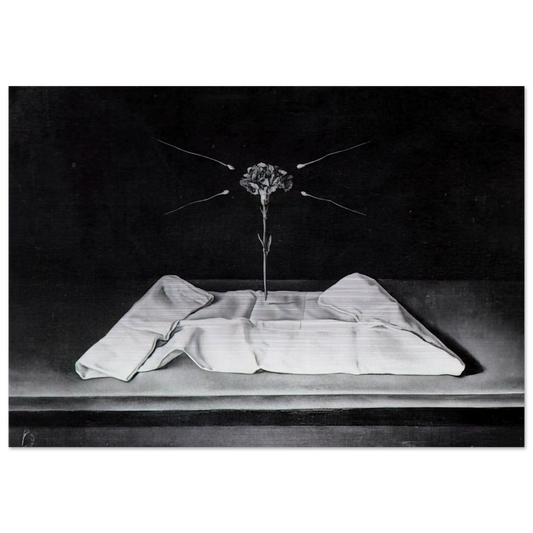 MYSTICAL CARNATION 1951 - Salvador Dali Brushed Aluminum Print - 70x100 cm / 28x40 inches | Salvador Dali Aluminum Print | Salvador Dali Prints