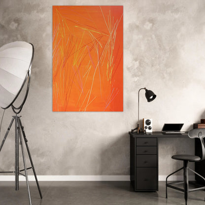 Fire Flute - 1974 - Ronnie Landfield Art Prints - 100x150 cm / 40x60″ inches | Ronnie Landfield Poster | Ronnie Landfield Prints