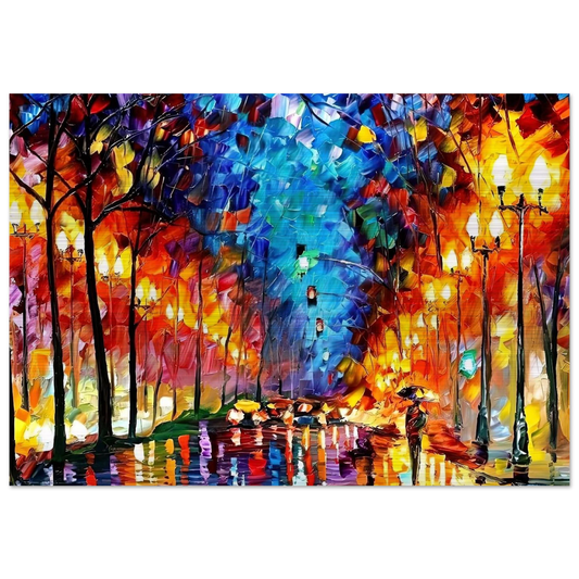 Leonid Afremov - Leonid Afremov Brushed Aluminum Print - 70x100 cm / 28x40 inches | Leonid Afremov Aluminum Print | Leonid Afremov Prints