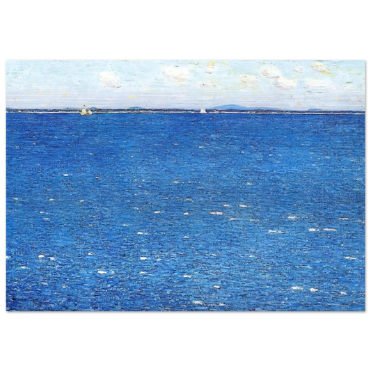 West Wind, Appledore - Childe Hassam Brushed Aluminum Print - 70x100 cm / 28x40 inches | Childe Hassam Aluminum Print | Childe Hassam Prints
