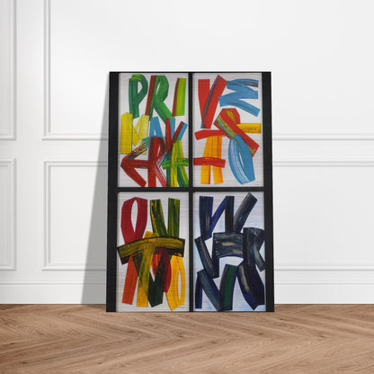 Four Seasons - 1989 - Joao Vieira Brushed Aluminum Print - 70x100 cm / 28x40 inches | Joao Vieira Aluminum Print | Joao Vieira Prints