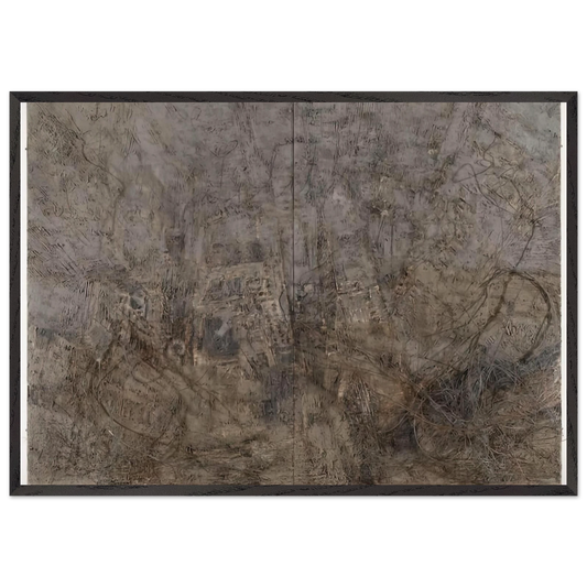 LILITH 1989 - Anselm Kiefer 70x100 cm / 28x40 inches Framed Art Print – Black Wooden Frame
