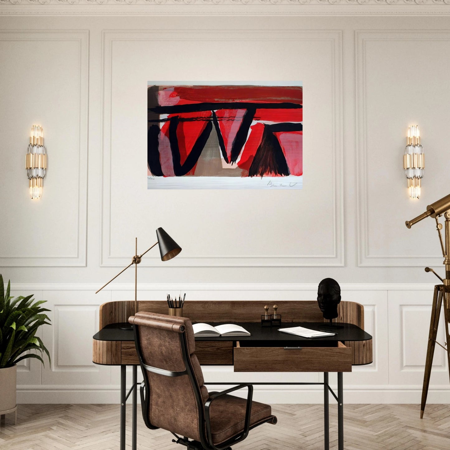Braises - 1980 - Bram van Velde Brushed Aluminum Print - 70x100 cm / 28x40 inches | Bram van Velde Aluminum Print | Bram van Velde Prints
