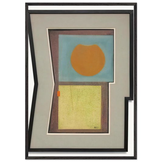 Jar - 1946 - Carmelo Arden Quin 70x100 cm / 28x40 inches Framed Art Print – Black Wooden Frame