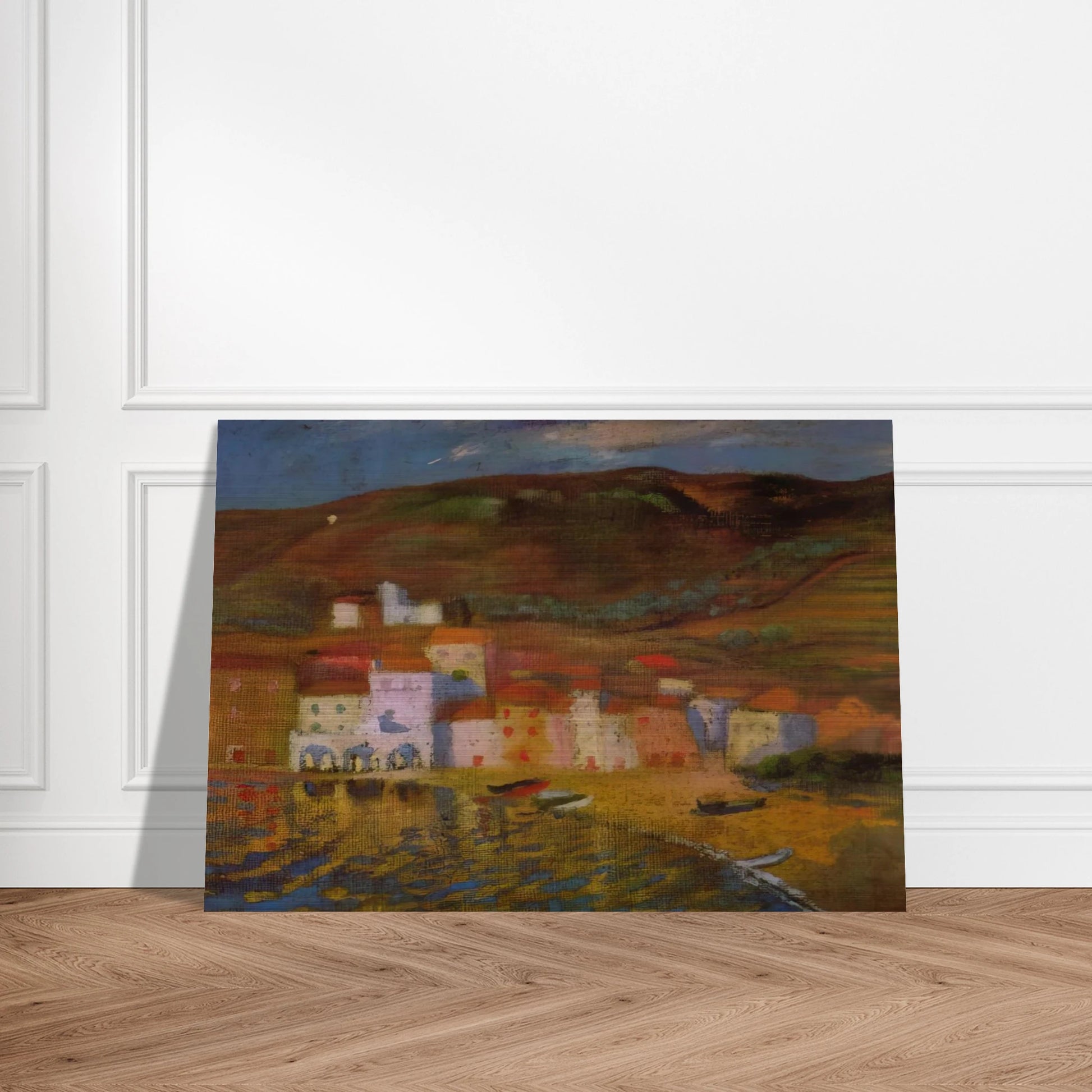 PORTDOGUE AND MOUNT PANI FROM AYUNTAMIENTO - Salvador Dali Brushed Aluminum Print - 70x100 cm / 28x40 inches | Salvador Dali Aluminum Print | Salvador Dali Prints
