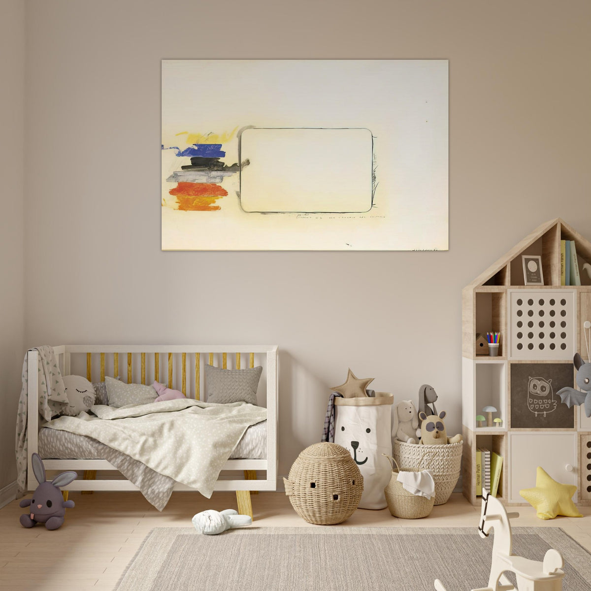 Disegno n. 2 per l'occhio del critico - Art Informel - Mario Schifano Art Prints - 100x150 cm / 40x60″ inches | Mario Schifano Poster | Mario Schifano Prints