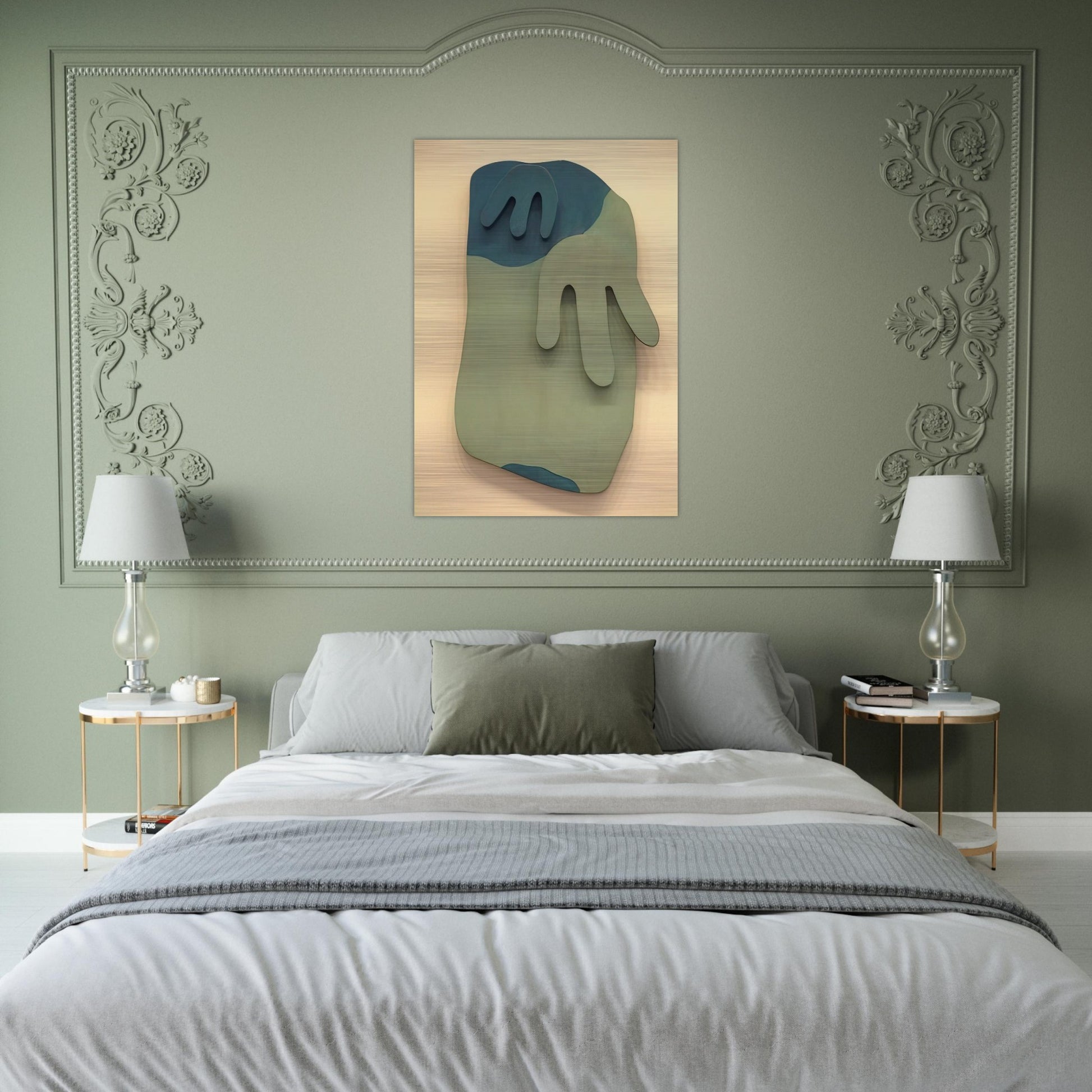 Tete Paysage - Jean Arp Brushed Aluminum Print - 70x100 cm / 28x40 inches | Jean Arp Aluminum Print | Jean Arp Prints