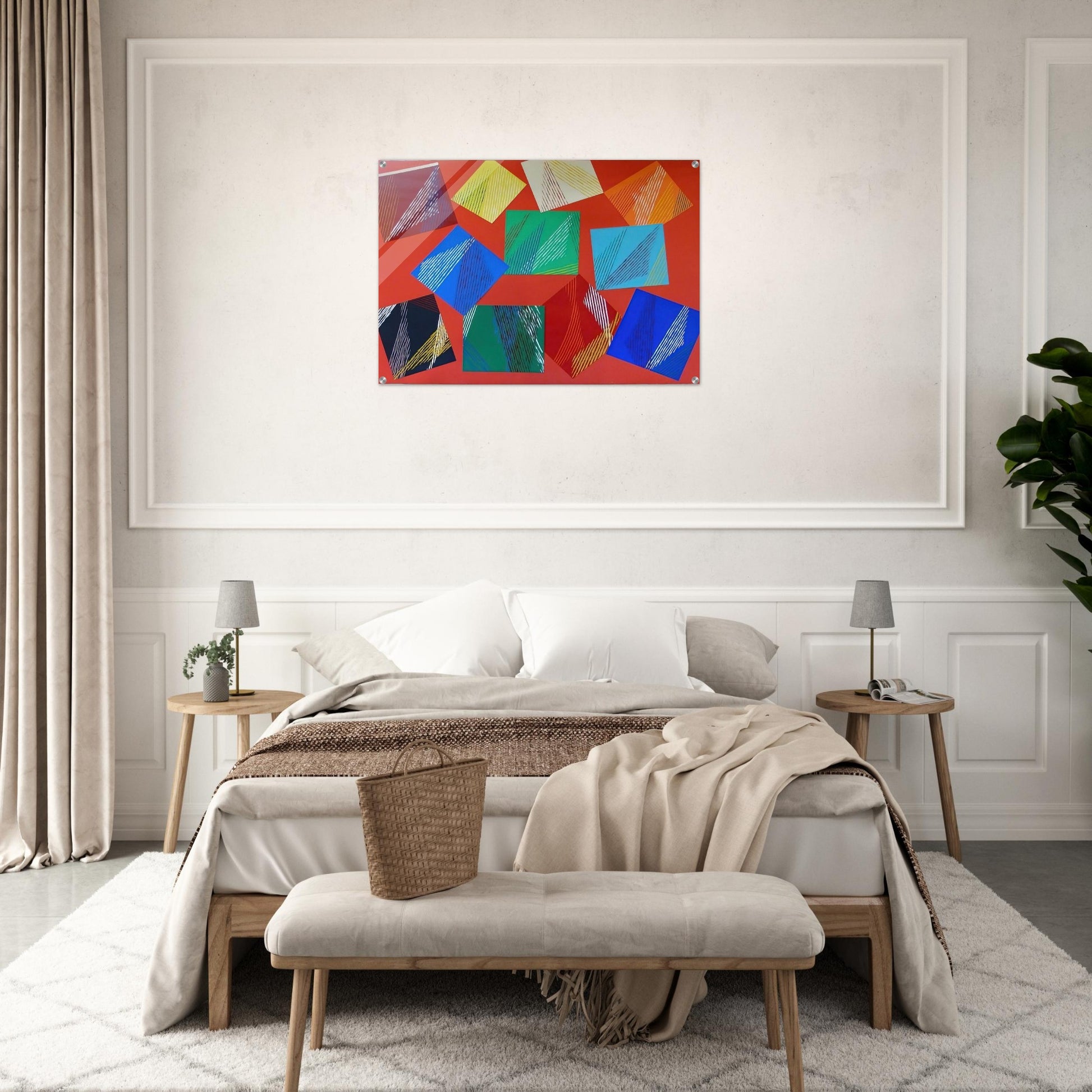 Wig-Wam - 1991 - Piero Dorazio Acrylic Print - 70x100 cm / 28x40″ inches