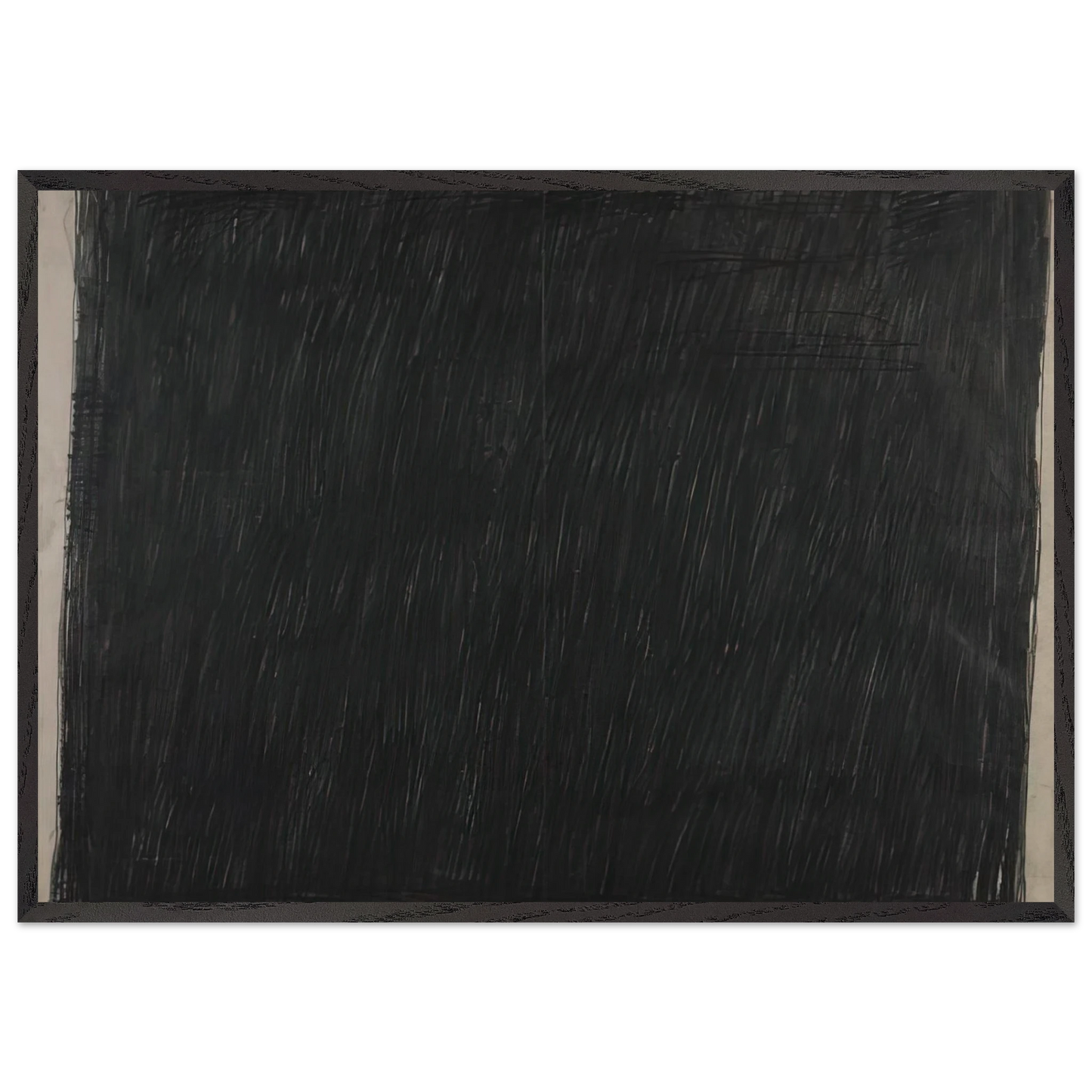 Drawing 25460 - 1960 - Bob Law 70x100 cm / 28x40 inches Framed Art Print – Black Wooden Frame