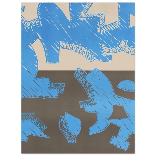 Carla Accardi - Blu - 2000  75x100 cm / 30x40inches Fine Art Poster