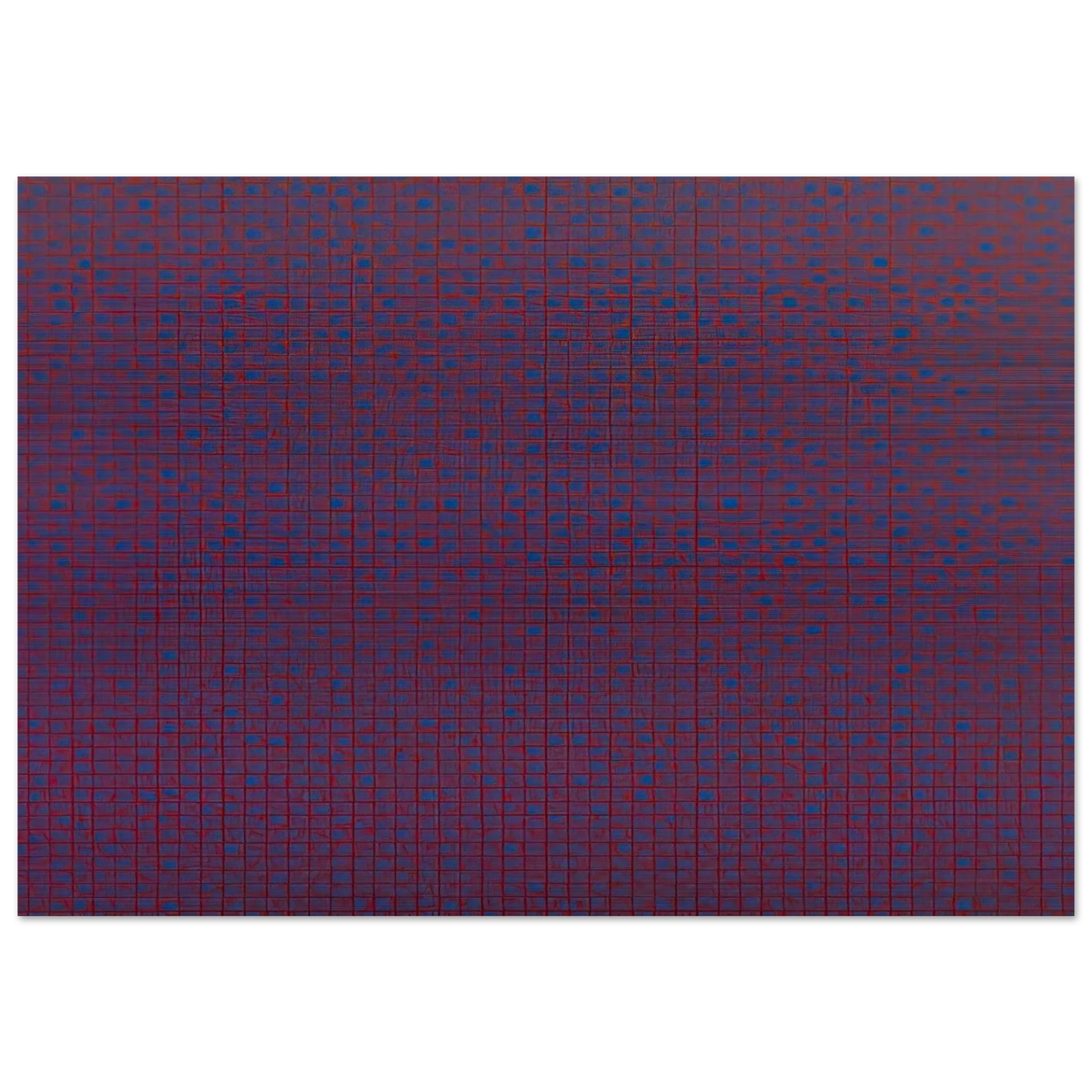 4 trames 22°5, 45°, 67°5, 90° - 1969 - Francois Morellet Brushed Aluminum Print - 70x100 cm / 28x40 inches | Francois Morellet Aluminum Print | Francois Morellet Prints