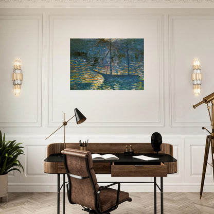 BOAT - Salvador Dali Brushed Aluminum Print - 70x100 cm / 28x40 inches | Salvador Dali Aluminum Print | Salvador Dali Prints