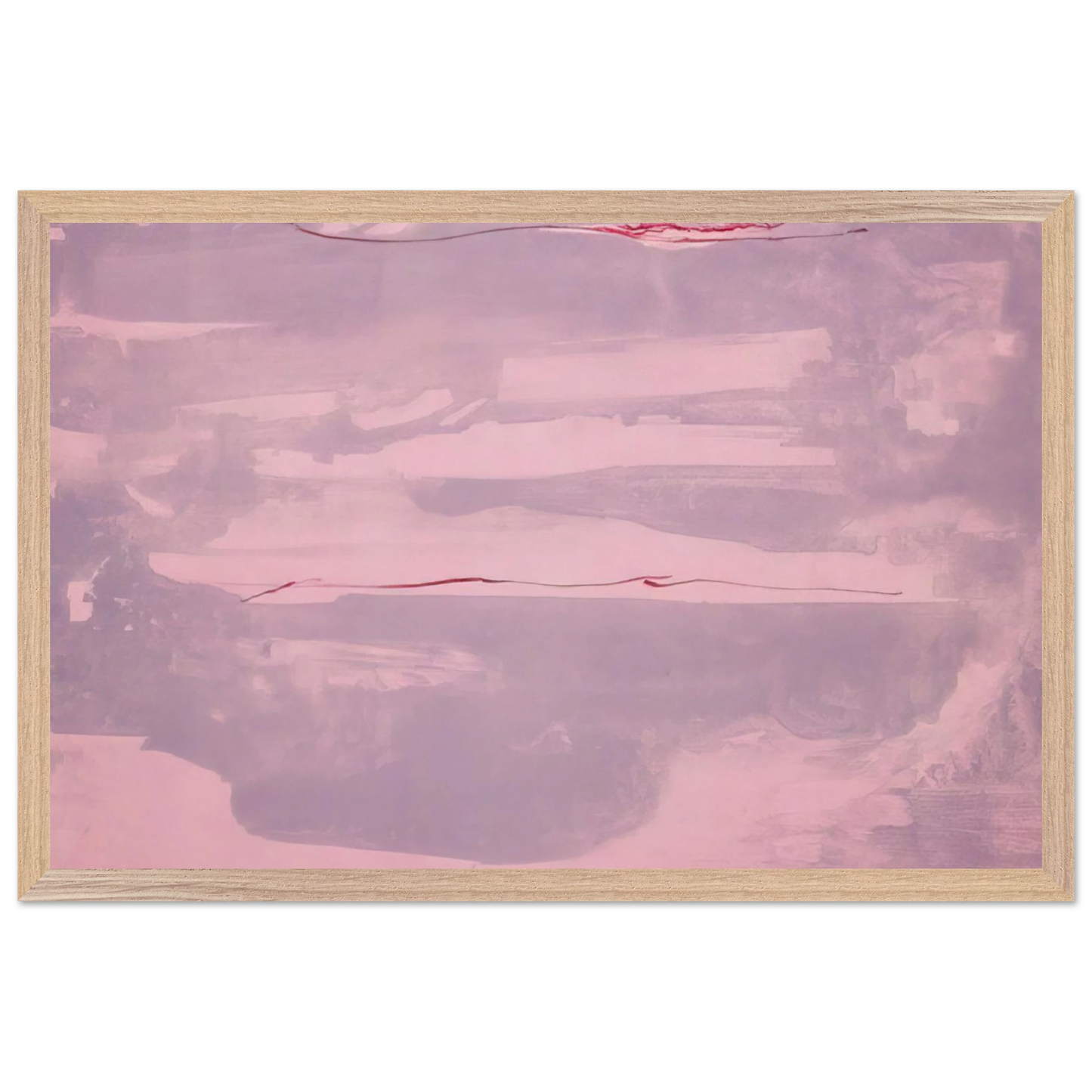 Helen Frankenthaler - Dream Walk - 1977 Wall art - 27x35 cm / 11x14 inches - Premium Wooden Framed Poster With Fine Art Paper-canvas - Black frame