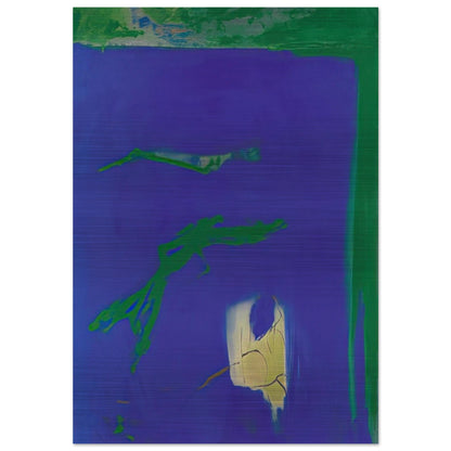 AZUL 1994 - Esteban Vicente Brushed Aluminum Print - 70x100 cm / 28x40 inches | Esteban Vicente Aluminum Print | Esteban Vicente Prints