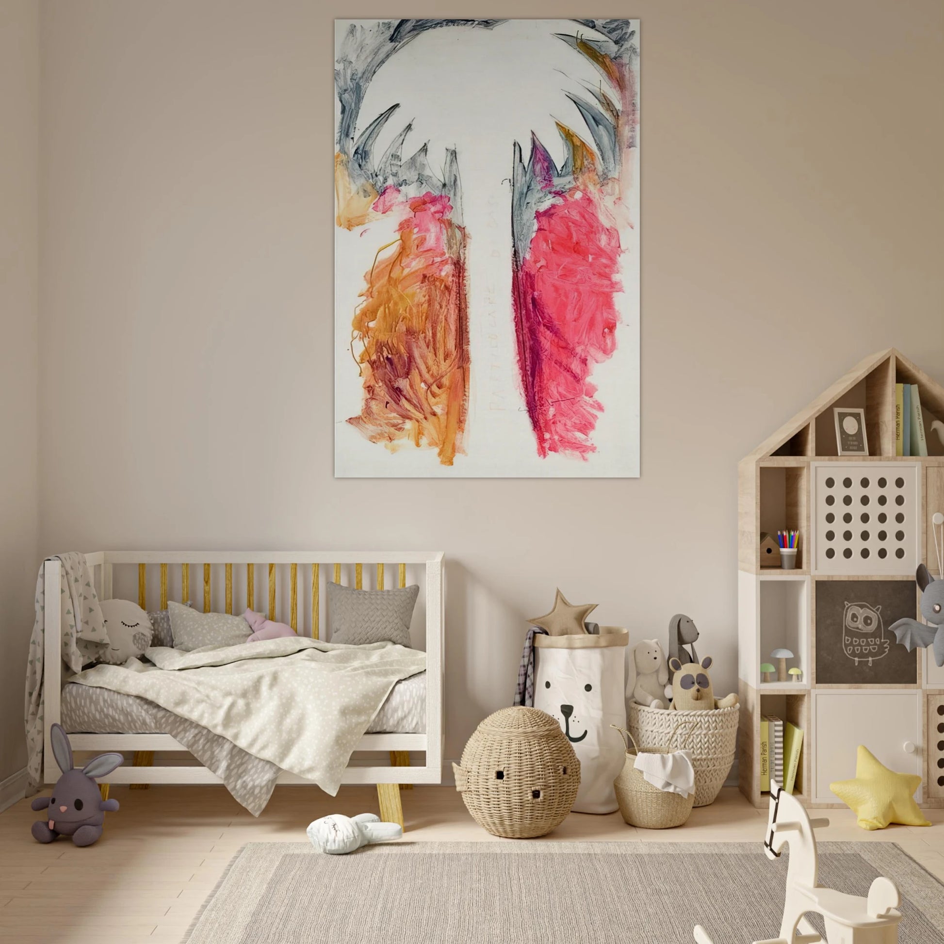 Detail of oasis - 1980 - Mario Schifano Art Prints - 100x150 cm / 40x60″ inches | Mario Schifano Poster | Mario Schifano Prints