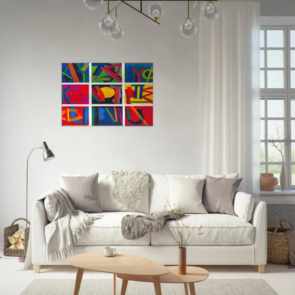 Untitled - Lettrism - Joao Vieira Brushed Aluminum Print - 70x100 cm / 28x40 inches | Joao Vieira Aluminum Print | Joao Vieira Prints