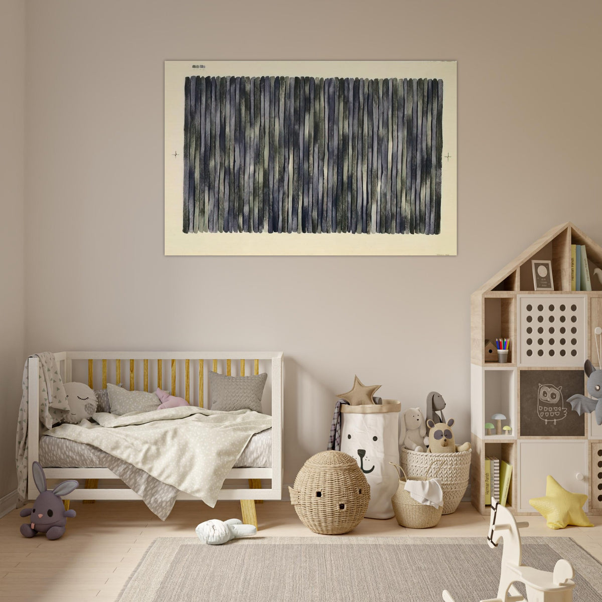 Adam's Rib - 1980 - Gene Davis Art Prints - 100x150 cm / 40x60″ inches | Gene Davis Poster | Gene Davis Prints
