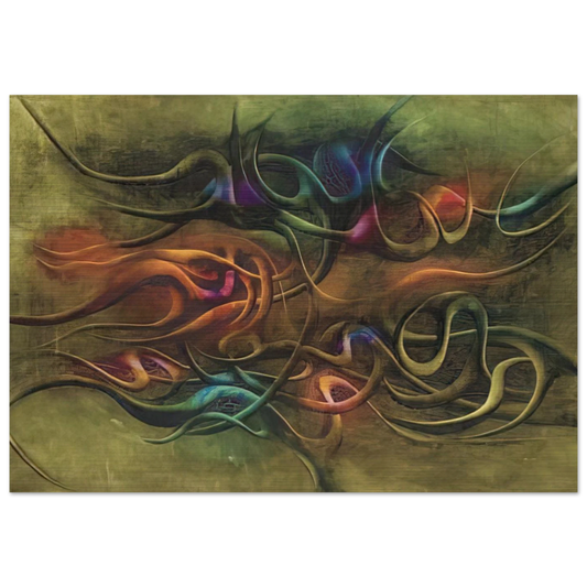 Peinture - Surrealism - Simon Hantai Brushed Aluminum Print - 70x100 cm / 28x40 inches | Simon Hantai Aluminum Print | Simon Hantai Prints