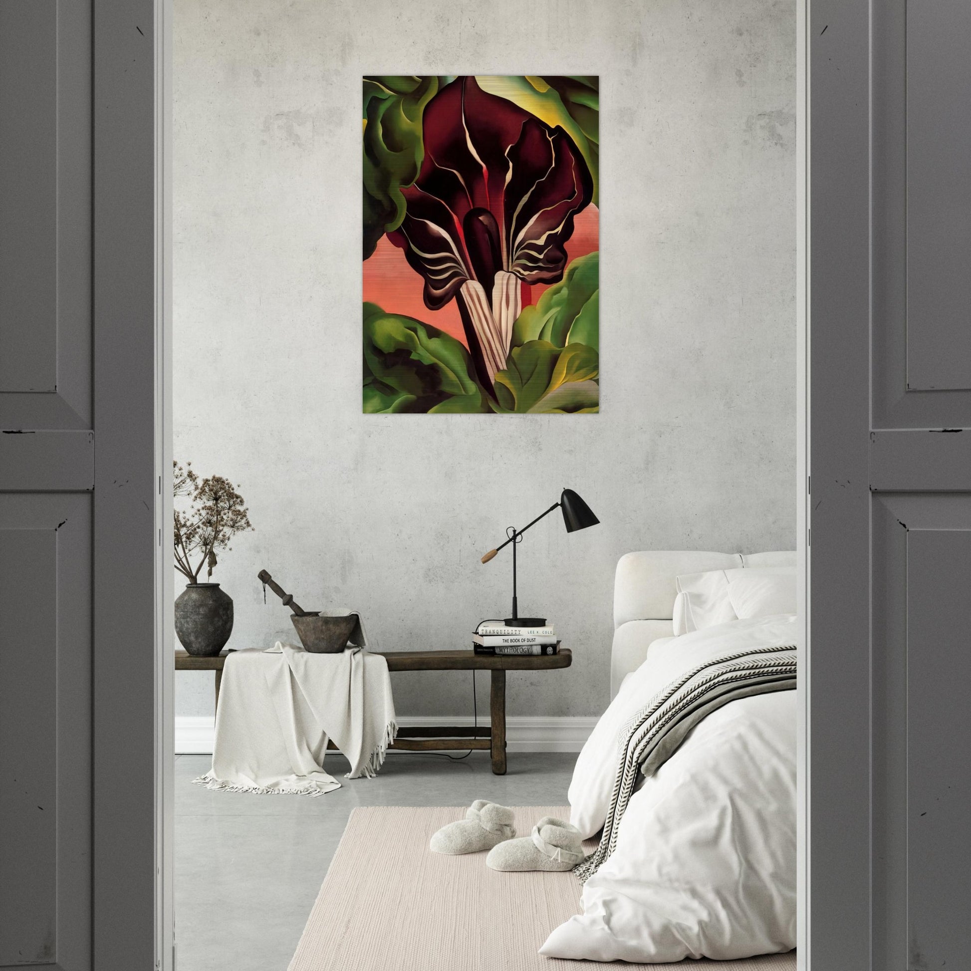Jack-in-the-Pulpit II - Georgia O'Keeffe Brushed Aluminum Print - 70x100 cm / 28x40 inches | Georgia O'Keeffe Aluminum Print | Georgia O'Keeffe Prints