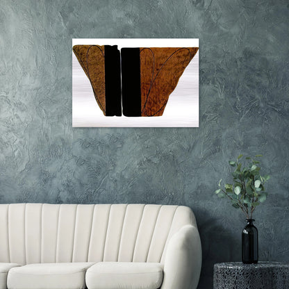 FRAGMENT VIII 2001 - Robert Mangold Brushed Aluminum Print - 70x100 cm / 28x40 inches | Robert Mangold Aluminum Print | Robert Mangold Prints