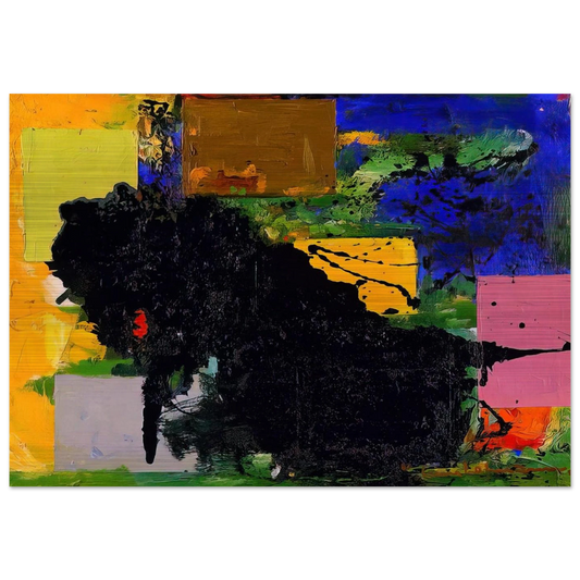 The Vanquished - Hans Hofmann Brushed Aluminum Print - 70x100 cm / 28x40 inches | Hans Hofmann Aluminum Print | Hans Hofmann Prints