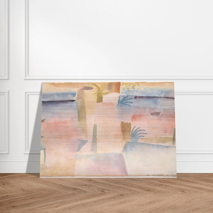 VIEW TOWARDS THE PORT OF HAMMAMET 1914 - Paul Klee Brushed Aluminum Print - 70x100 cm / 28x40 inches | Paul Klee Aluminum Print | Paul Klee Prints