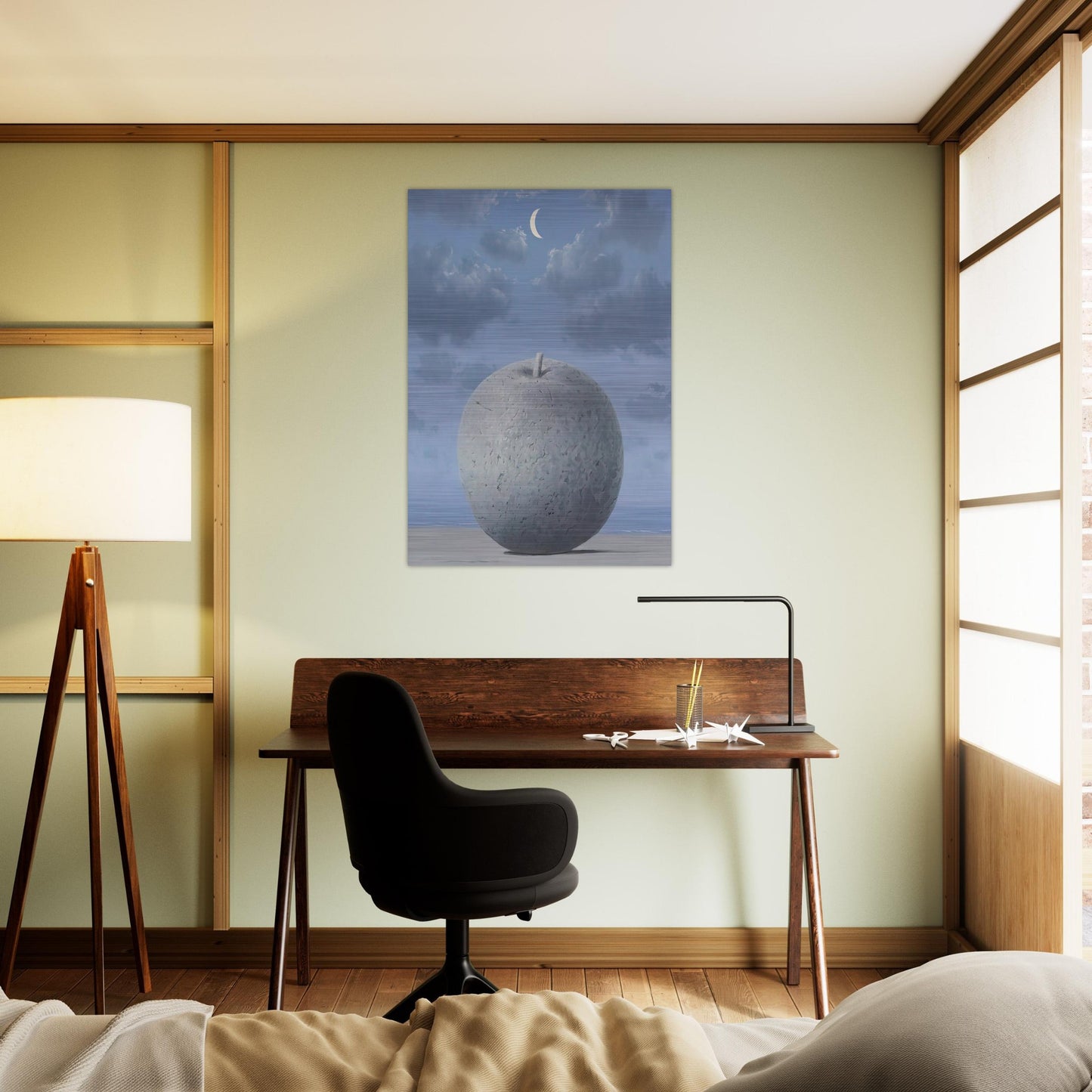 SOUVENIRS FROM TRAVEL 1963 - Rene Magritte Brushed Aluminum Print - 70x100 cm / 28x40 inches | Rene Magritte Aluminum Print | Rene Magritte Prints