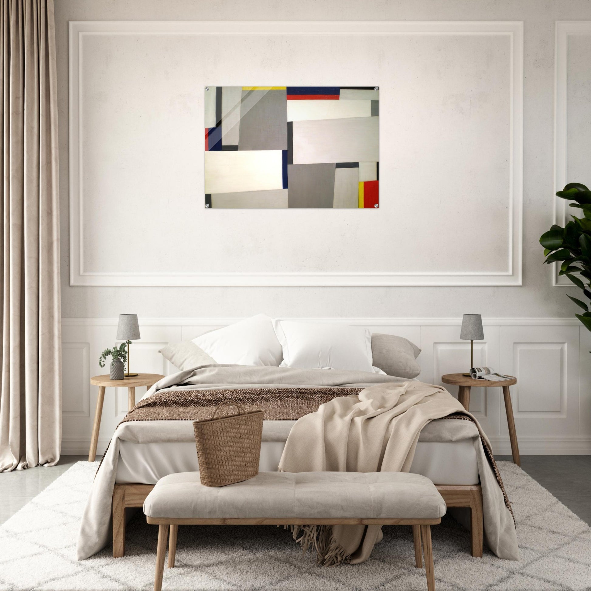 Relational Painting #73 - 1954 - Fritz Glarner Acrylic Print - 70x100 cm / 28x40″ inches
