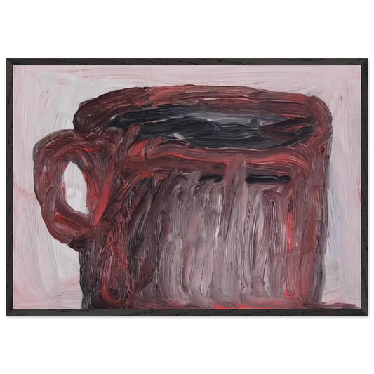 UNTITLED CUP - Philip Guston 70x100 cm / 28x40 inches Framed Art Print – Black Wooden Frame
