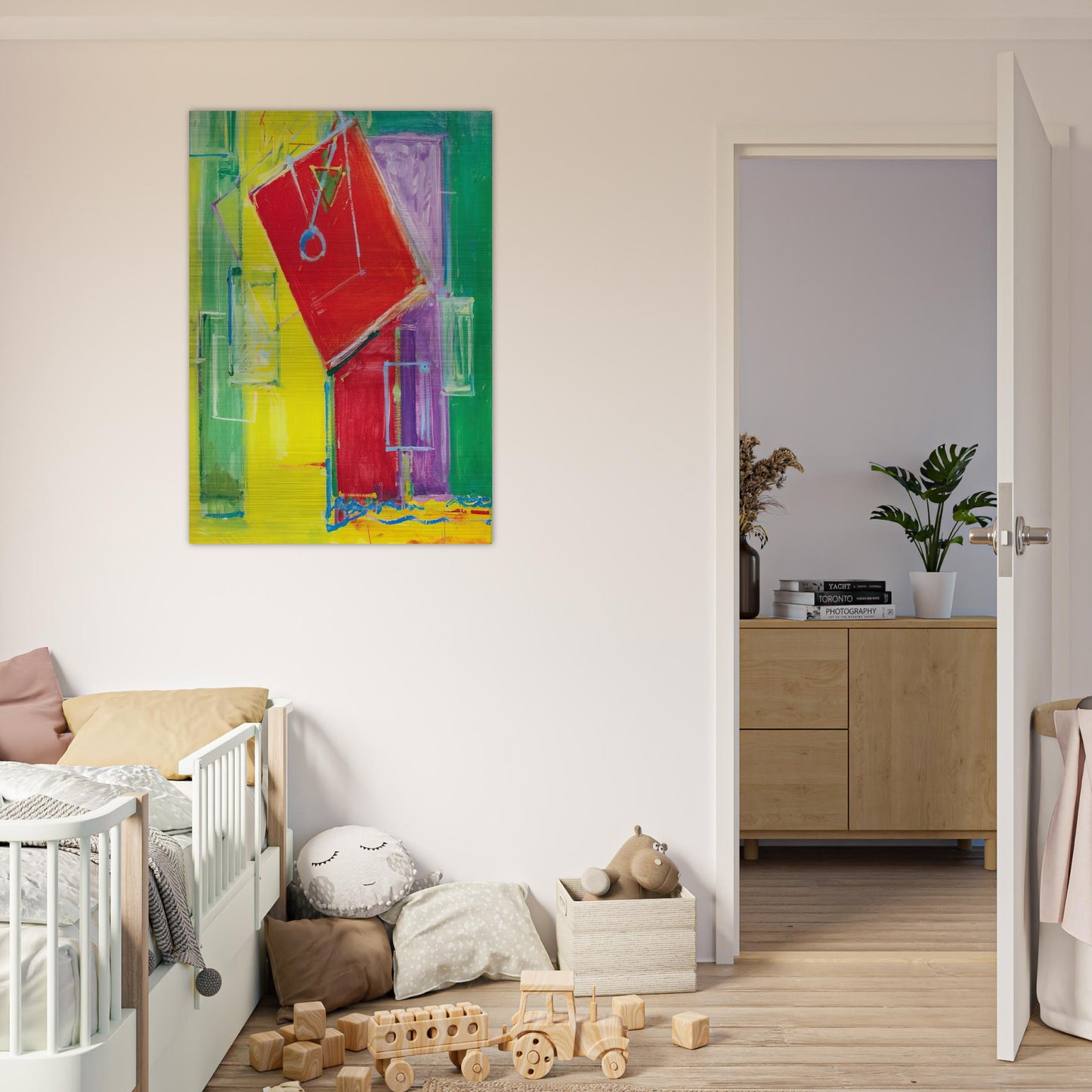Untitled - Hans Hofmann Brushed Aluminum Print - 70x100 cm / 28x40 inches | Hans Hofmann Aluminum Print | Hans Hofmann Prints