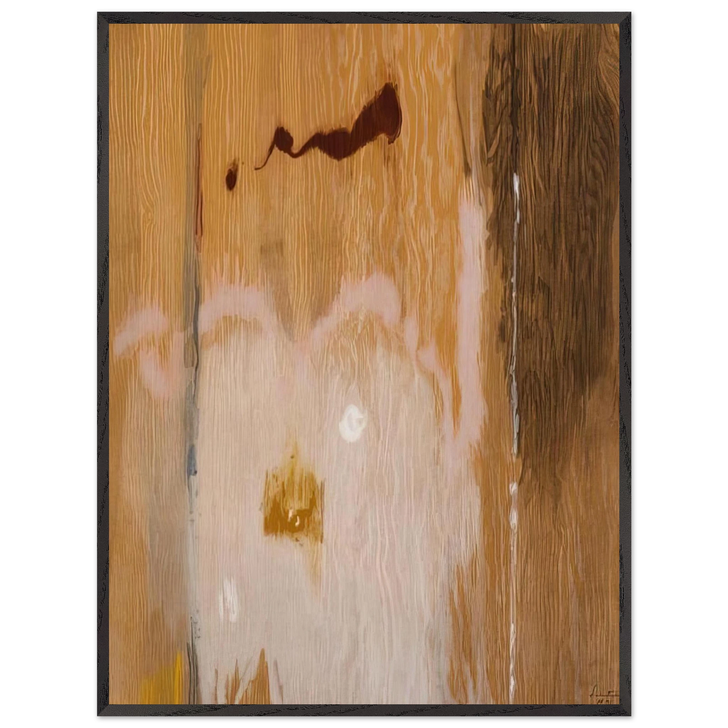 Helen Frankenthaler - Tales of Genji VI - 1998 Wall art - A1 (59.4 x 84.1  cm) - Premium Wooden Framed Poster With Fine Art Paper-canvas - White frame