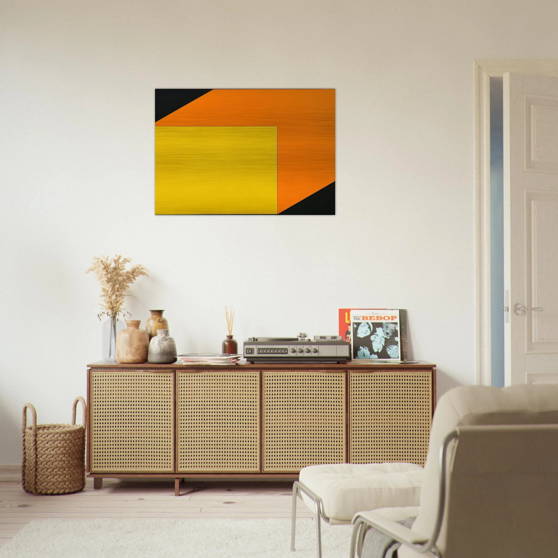 Yellow Orange - Ellsworth Kelly Brushed Aluminum Print - 70x100 cm / 28x40 inches | Ellsworth Kelly Aluminum Print | Ellsworth Kelly Prints