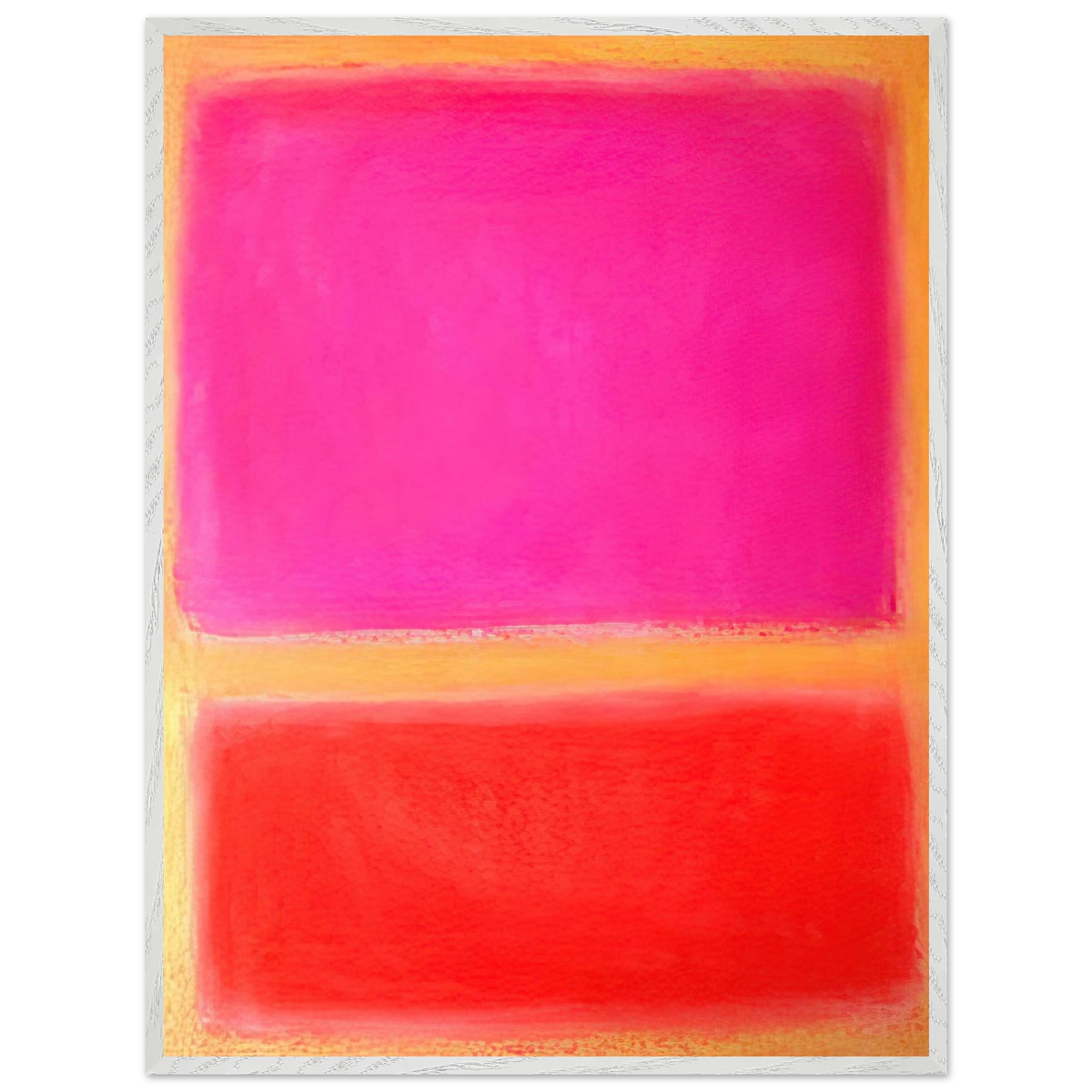 Mark Rothko - Untitled - Color Field Painting Wall Art - 60x80 cm / 24x32 inches - Premium Wooden Framed Poster With Fine Art Paper - Wood frame