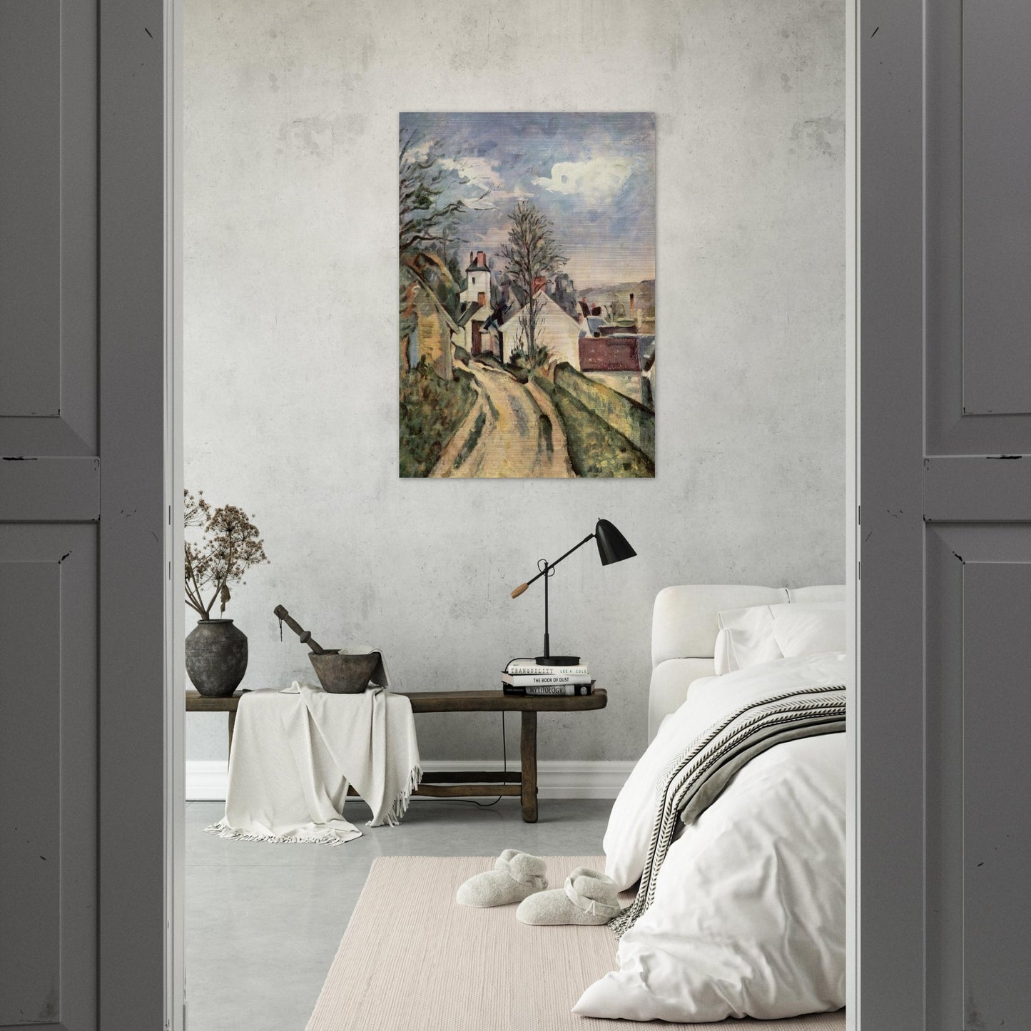 The House of Dr. Gachet in Auvers - Paul Cézanne Brushed Aluminum Print - 70x100 cm / 28x40 inches | Paul Cézanne Aluminum Print | Paul Cézanne Prints