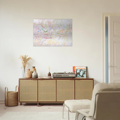 POLYTROPOS 1982 - Nancy Graves Brushed Aluminum Print - 70x100 cm / 28x40 inches | Nancy Graves Aluminum Print | Nancy Graves Prints