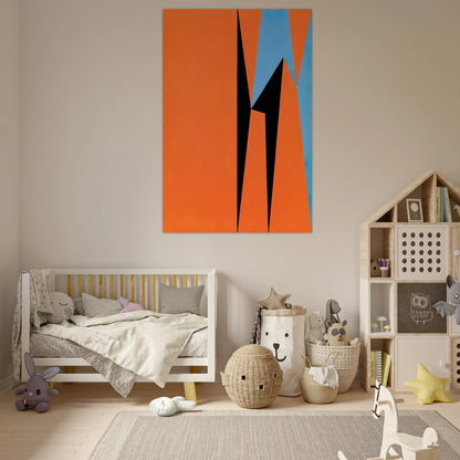 Dichotomic Organization - 1959 - Lorser Feitelson Art Prints - 100x150 cm / 40x60″ inches | Lorser Feitelson Poster | Lorser Feitelson Prints