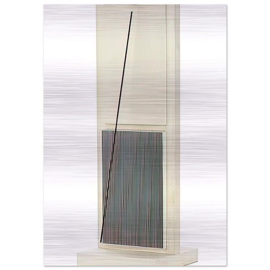 UNTITLED FROM THE JAI ALAI SERIES - Jesus Rafael Soto Brushed Aluminum Print - 70x100 cm / 28x40 inches | Jesus Rafael Soto Aluminum Print | Jesus Rafael Soto Prints