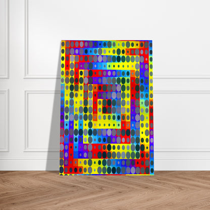 Orion Gris - 1969 - Victor Vasarely Brushed Aluminum Print - 70x100 cm / 28x40 inches | Victor Vasarely Aluminum Print | Victor Vasarely Prints