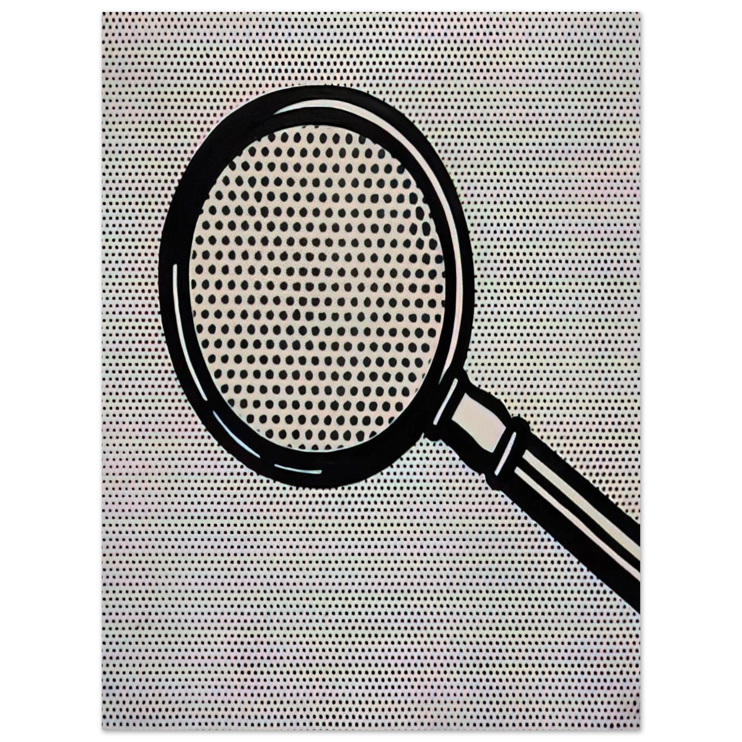 Roy Lichtenstein - MAGNIFYING GLASS 1963  75x100 cm / 30x40inches Fine Art Poster