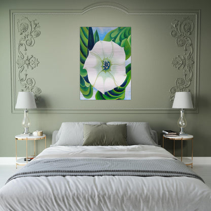 Jimson Weed - Georgia O'Keeffe Brushed Aluminum Print - 70x100 cm / 28x40 inches | Georgia O'Keeffe Aluminum Print | Georgia O'Keeffe Prints